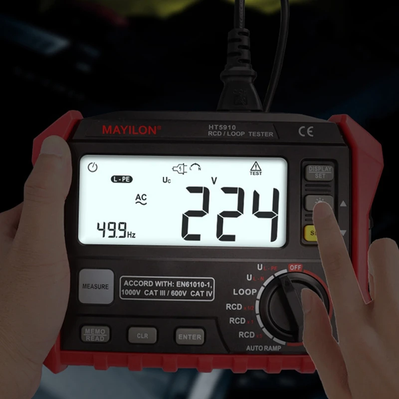 MAYILON HT5910 цифровой измеритель сопротивления тестер переключателя утечки 4