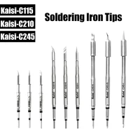 kaisi c210 c245 c115 soldering iron tips lead free heating core compatible jbc sugon aifen aixun soldering station handle