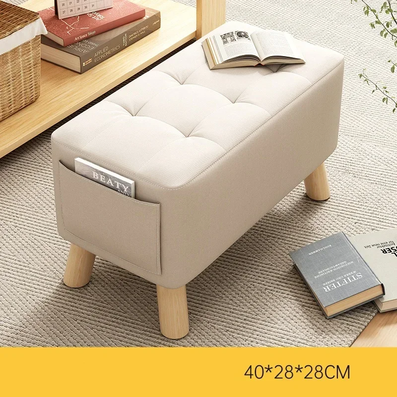 

Small Simple Solid Wood Stool Household Door Shoe Stool Small Square Stool Living Room Small Bench Tea Table Stool Bedroom Chair