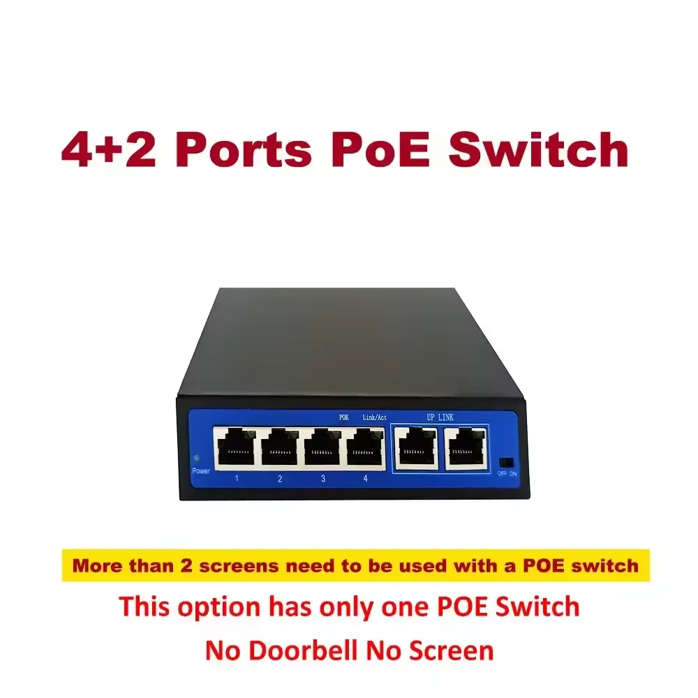 ANJIELO 10-дюймовый проводной видеодомофон