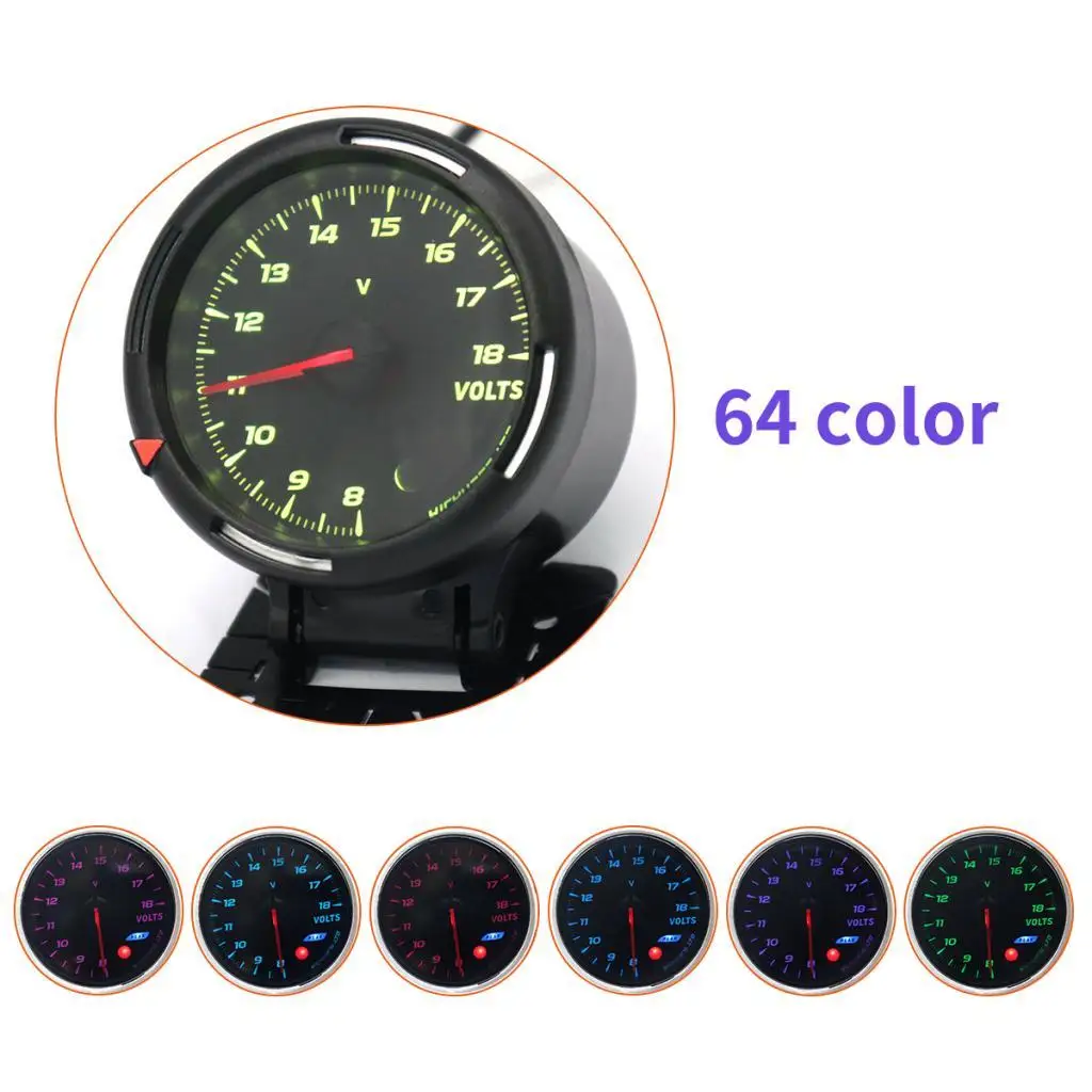 

12V Electronic Meters 64 Color Backlight For Universal