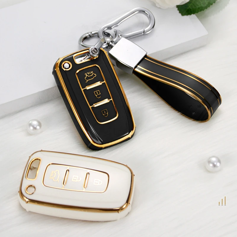 

Fashion Car Key Case Cover For Hyundai Solaris Sonata ix35 TPU Car Keycase For Kia Rio K2 K3 K5 Sportage Forte