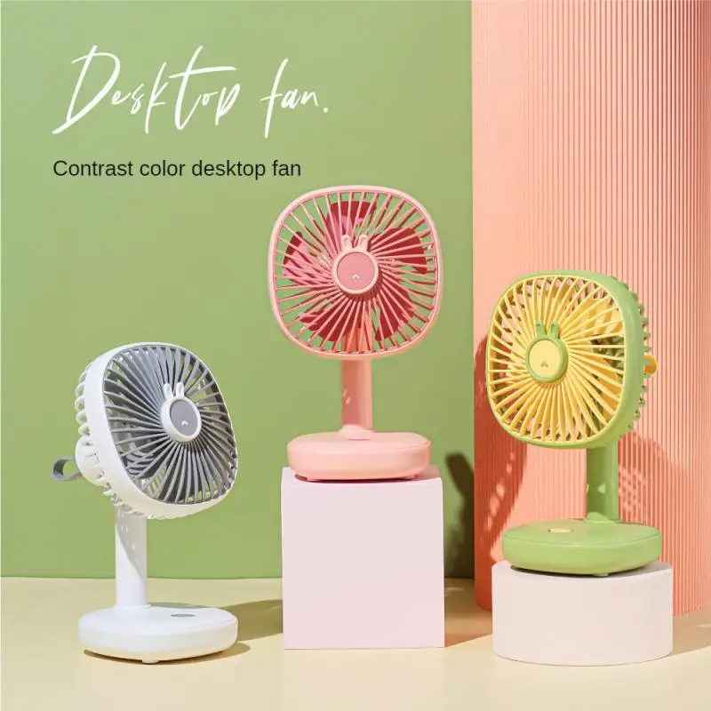 

With Atmosphere Lights Air Conditioning Safety Portable Desktop Pocket Fans Environmental Protection Portable Mini Fan Mini