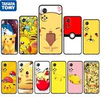 cartoon cute pikachu for honor 60 50 20 se pro x30 10x 10i 10 9x 9a 8x 8a lite silicone soft tpu black phone case capa cover