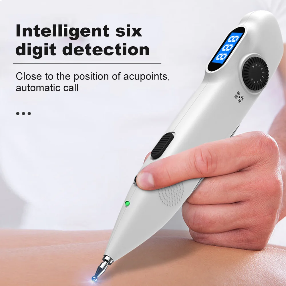

Electric Acupuncture Pen Auto Find Point Massage Body Massager Device Muscle Stimulator Therapy USB Rechargeable