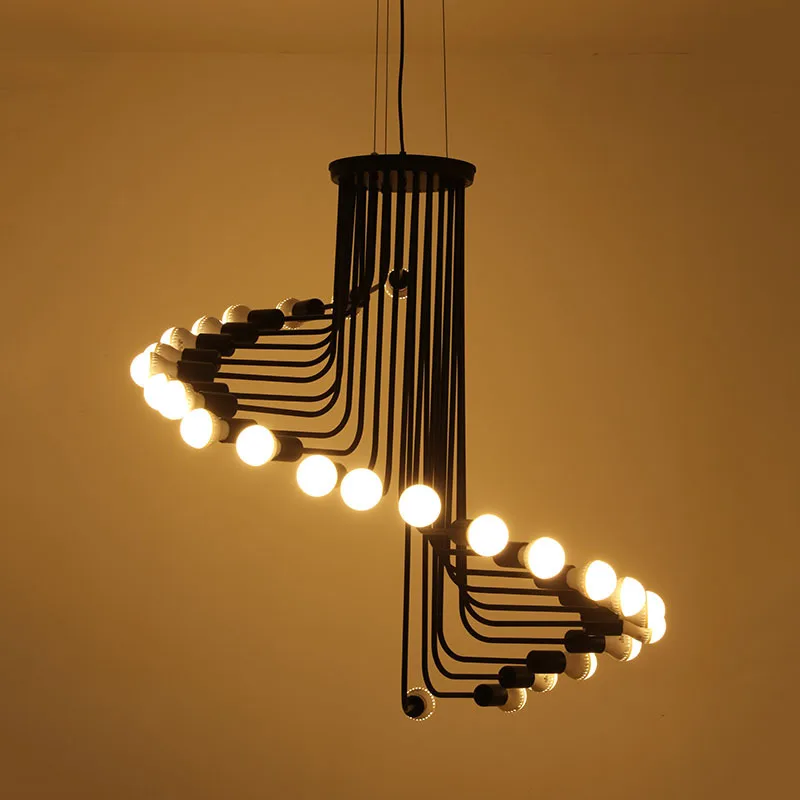 

Wrought Iron Chandelier Multi Head Metal Handmade Chandeliers Dining Room Pendent Lamp for Hotel Restaurant Bar Bedroom Decor