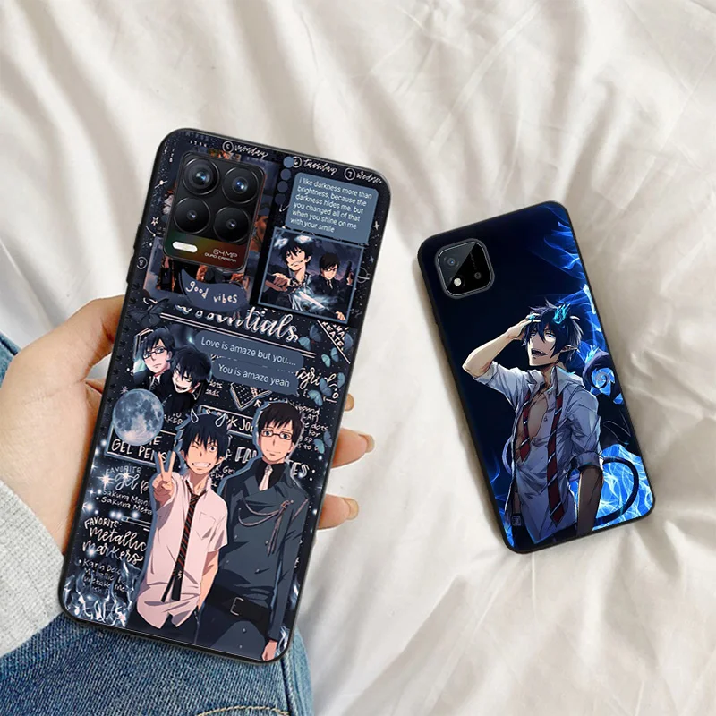 Мягкие чехлы для телефонов Pixel 8a 7a 6a 7 6 8 Ao no Exorcist Anime Honor X8b X9b X7b 70 90 X6 X7 X8 X9 A Magic5 черный