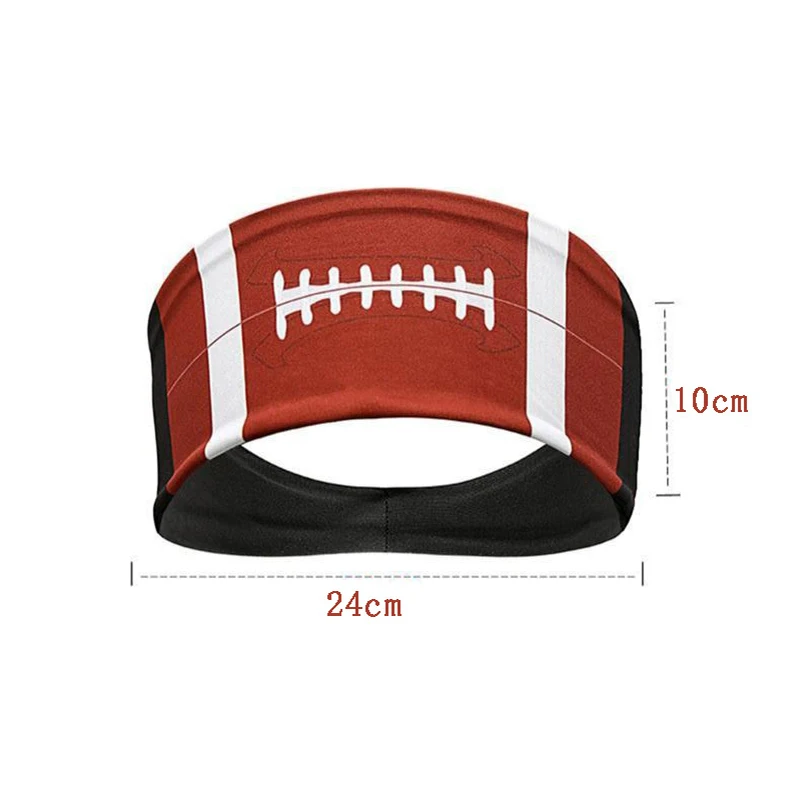 1/3/5/11Pcs Fashion Ball Pattern Sports Sweatband Breathable Absorbent Yoga Hair Head Band Women Men Running Sweatband Headwear