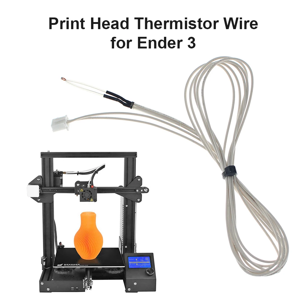 

1/2/3 шт. 100K NTC термисторы с кабелем, детали для 3D принтера Ender 3/Ender 3 Pro/Ender 5/технические/зеркальные детали для 3D принтера