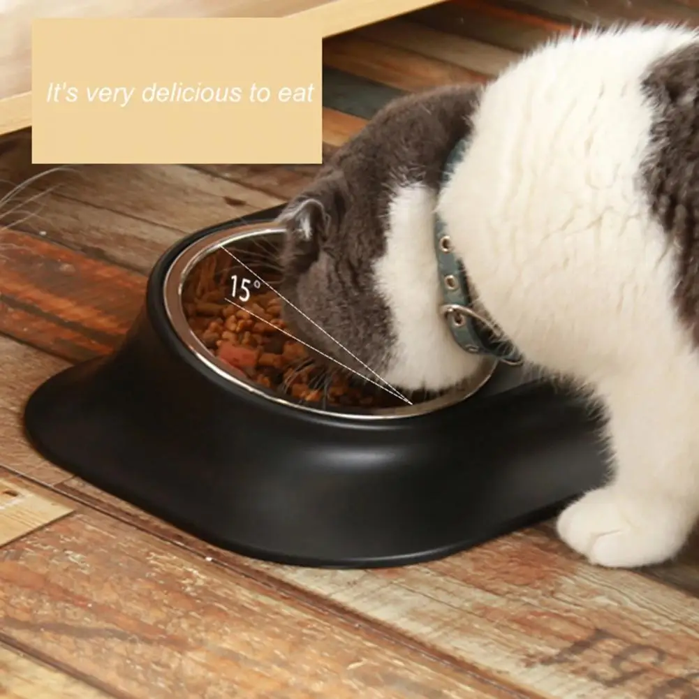 

Sturdy Food Bowl Anti-scratch Lightweight Anti-scratch Anti-slip Safe Easy Clean Pets Bowl Feeding Bowl Anti-slip