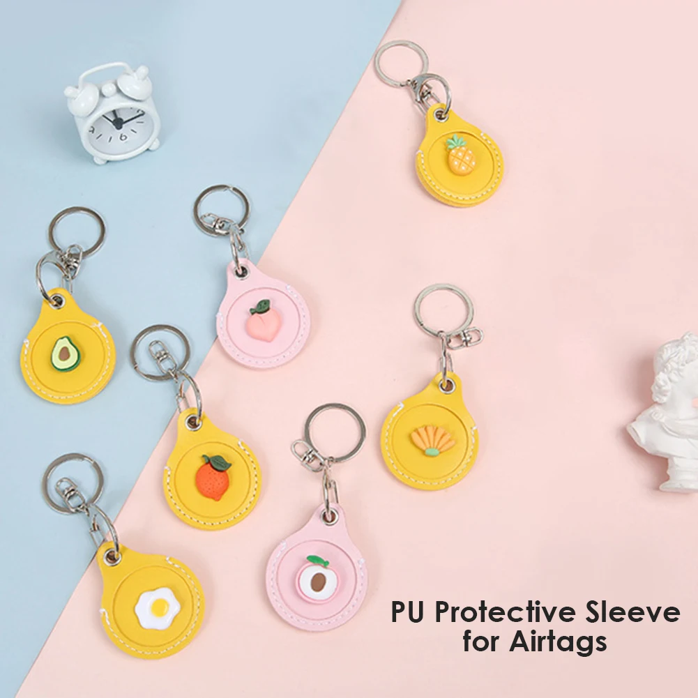 

Protective Sleeve Compatible Tracker Anti-lost Device Keychain Case PC Case Shock-Proof Protective Cover with AirTags