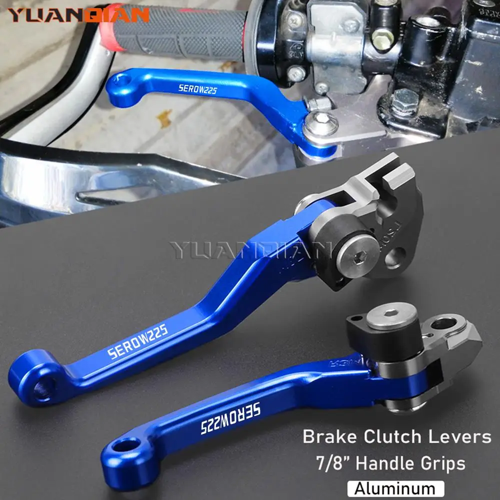 

For yamaha SEROW225 SEROW250 SEROW 225 250 1986-2015 2014 2013 Motorcycle Pivot Clutch Brake Levers Dirt Bike Lever Handle Grips