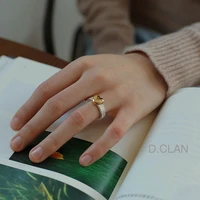 d clan vintage trendy jewelry gold plated heart ring love token for lovers gift for girlfriend women