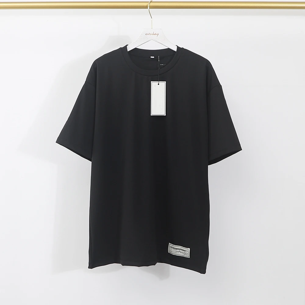 

Однотонная Базовая футболка из ткани Environmentalally, мужская повседневная спортивная футболка унисекс с круглым вырезом и коротким рукавом, летняя свободная уличная одежда для пар