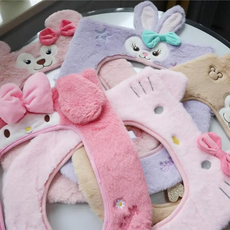 

Sanrios My Melody Kuromi Cinnamoroll Hello Kittys аниме прилегающая бриллиант супер мягкая паста плюшевое сиденье для унитаза
