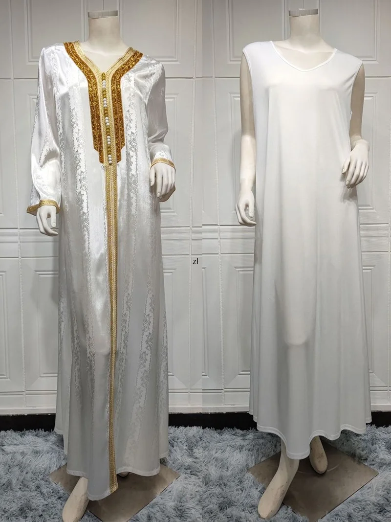 Muslim Fashion Abayas For Women Dubai Turkish Long Sleeve Dress Islamic Clothing Wedding Party Moroccan Kaftan Kimono Boubou
