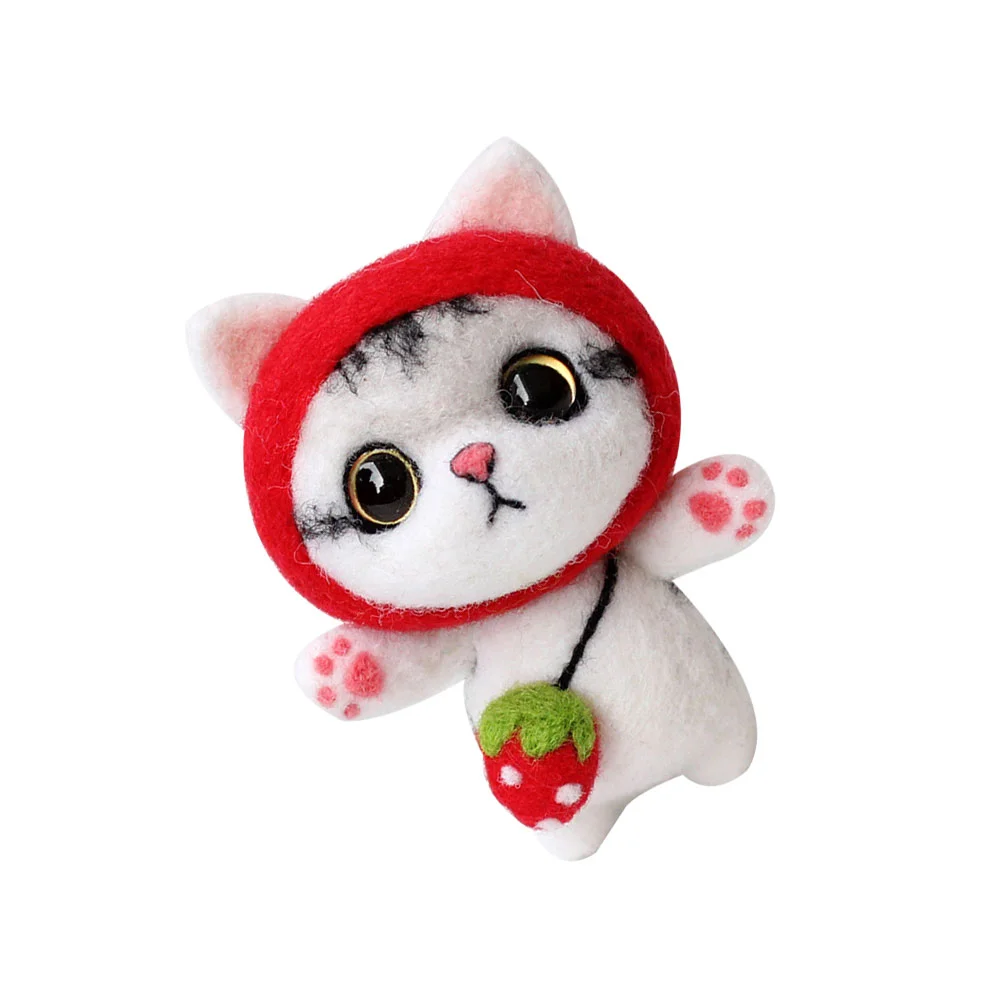 

Felting Kit Wool Needlediy Plush Cat Needling Felt Beginners Craft Setkids Tool Hand Roving Starter Poke Animalsupplies Tools