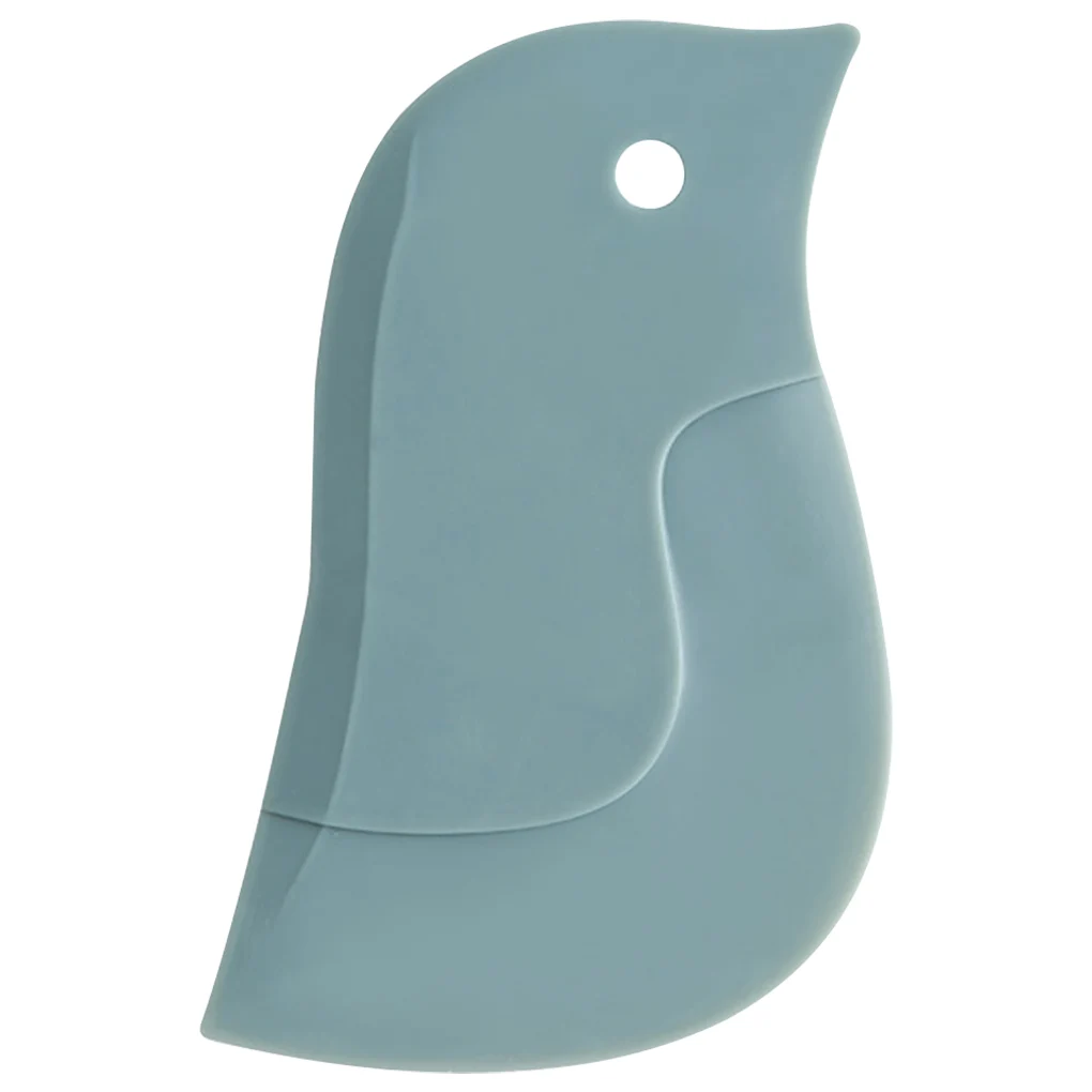 

1Pc Cartoon Penguin Shaped Cleaning Scraper Soft Blade Oil Dish Plate Scraping Tool Durable Kitchen Baking Tools Wiping Board