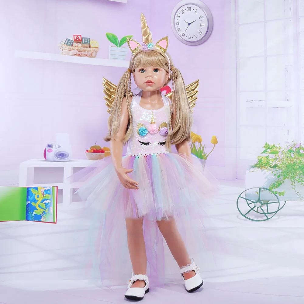 

Sequin Unicorn Girls Tutu Dress Costume Flower Girls Wedding Dresses LOL Princess Dance Ball Gown for Birthday Unicorn Party