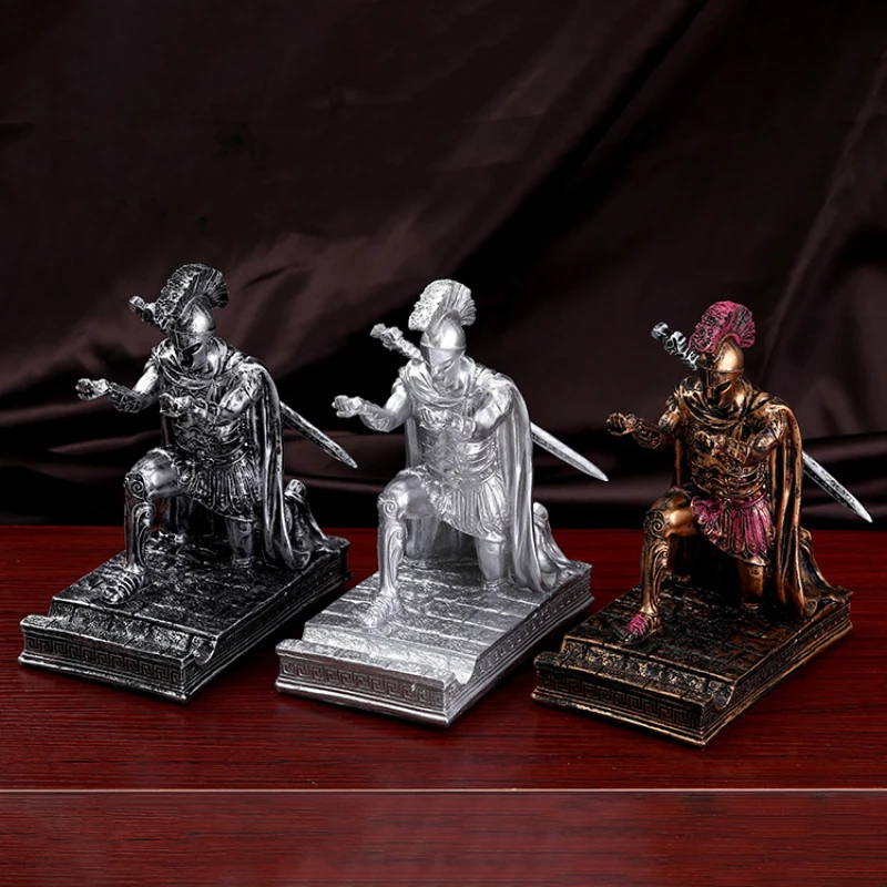 

2022 New Products Modern Character Warrior Pen Mobile Phone Multi-function Bracket Home Study Desk Storage Decoration Ornaments