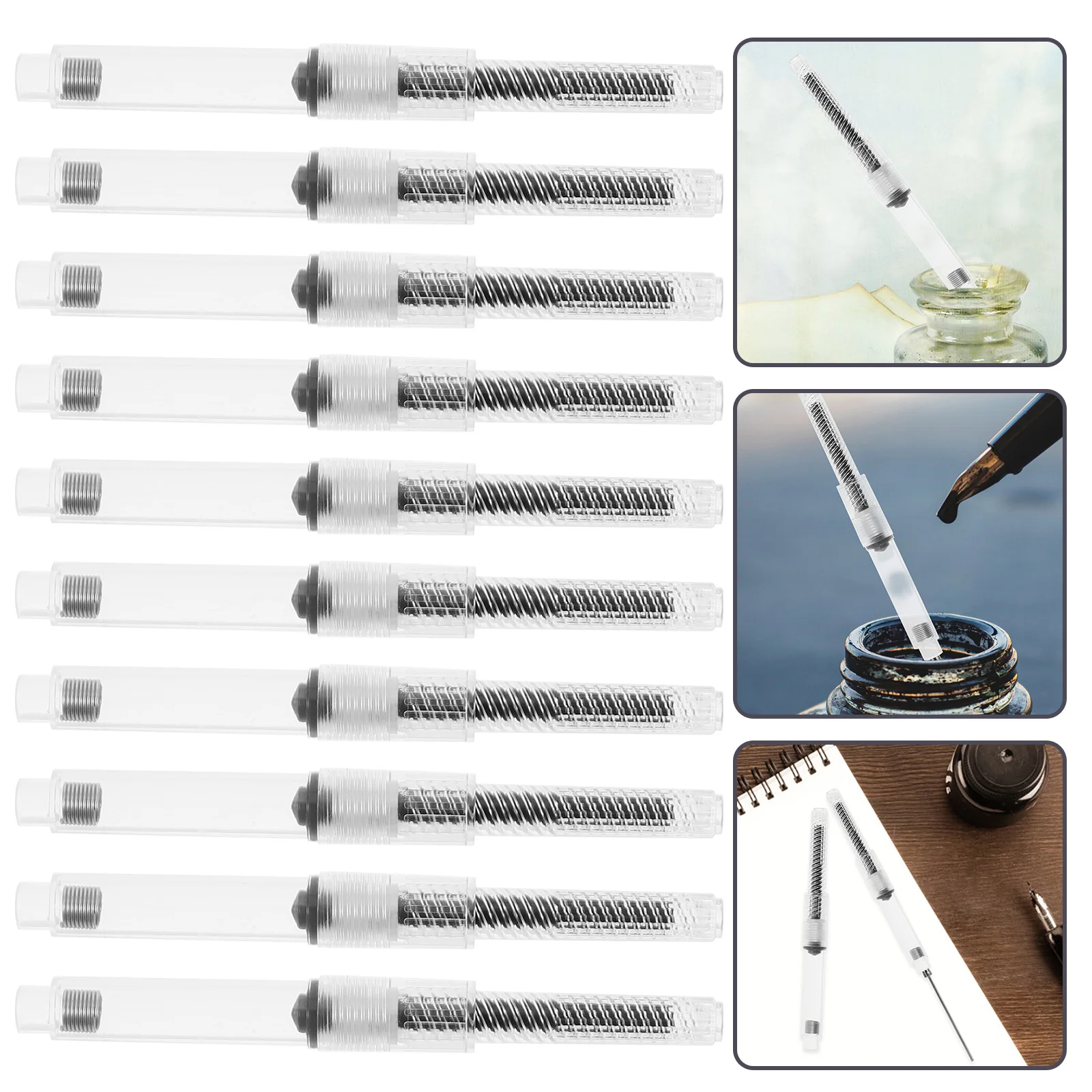 

10pcs Ink Pen Ink Absorber Ink Fountain Absorber Ink Pen Ink Fill Tool Fountain Pen Supplies