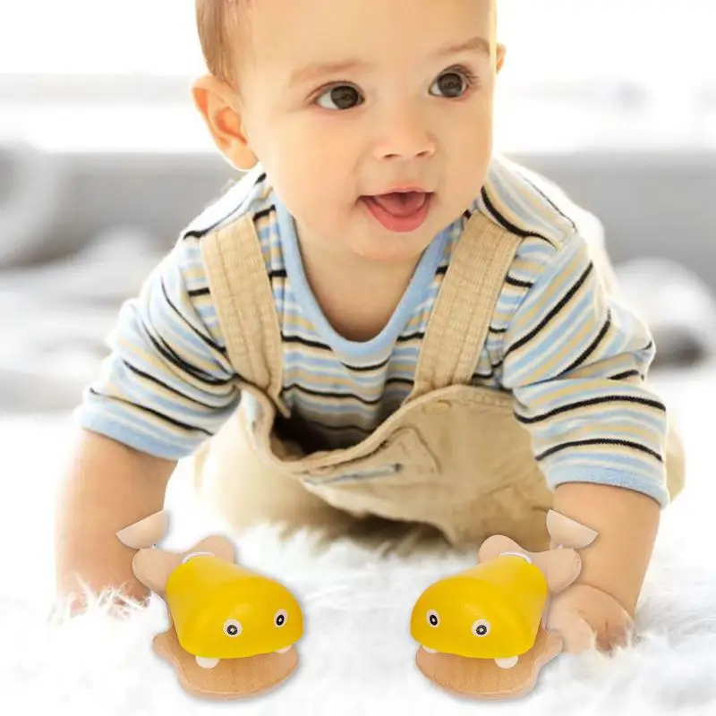 Детские дневные Мультяшные маленькие деревянные кастеты для пальцев детей