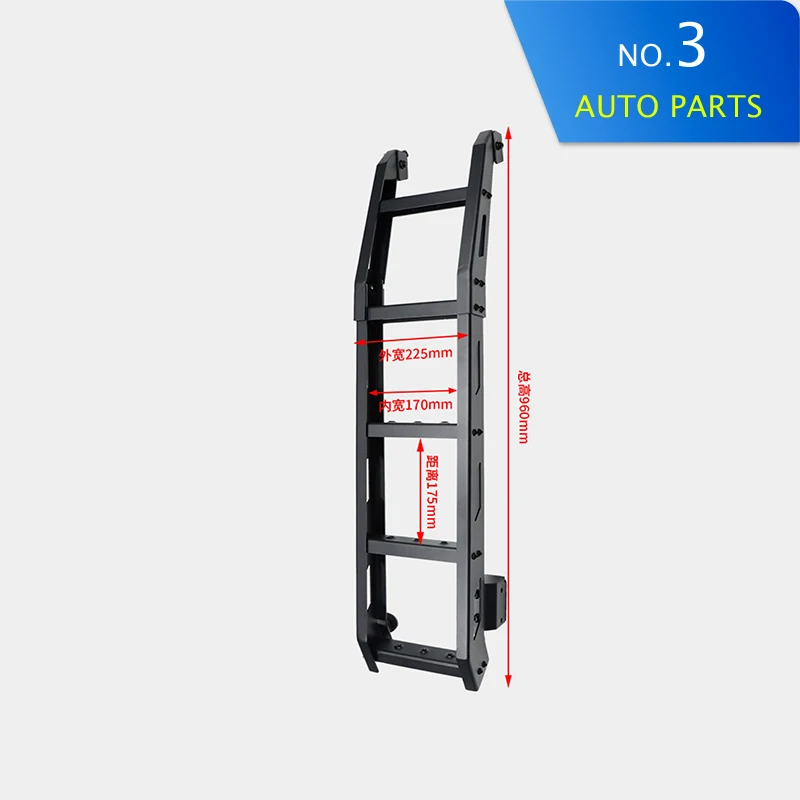 

Новая автомобильная задняя дверная лестница из алюминиевого сплава, подходит для Suzuki Jimny JB64 Sierra JB74W 2019 2022, BLK, автомобильные аксессуары