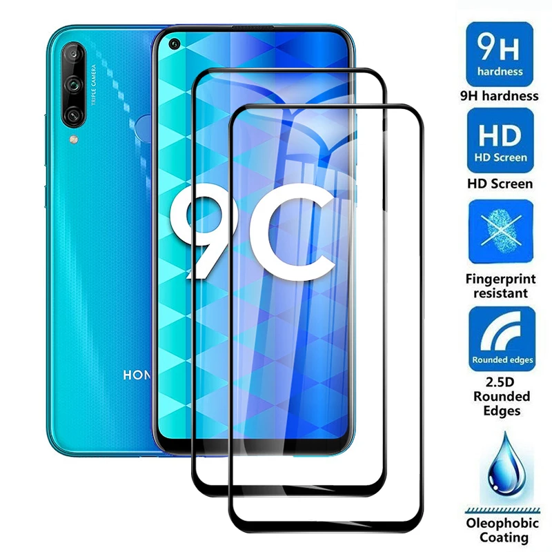 

1-5PCS Full Screen Protector For Huawei Honor 9C Tempered Glass On The Honor 9 C Honor9 Honor9c Xonor AKA-L29 9H Protective Film