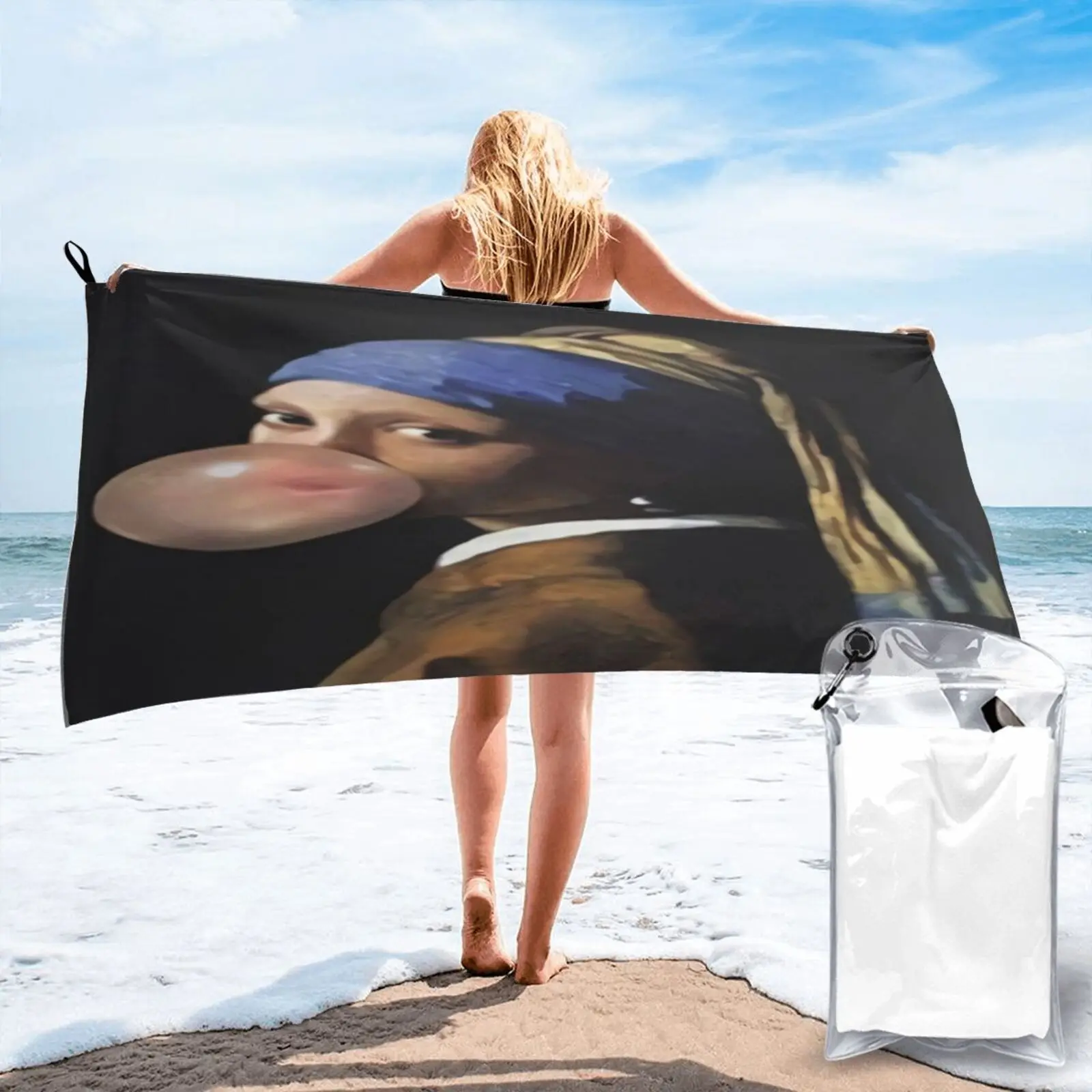 

Полотенце с жемчужными сережками Полотенце Для ванны и душа полотенце для лица Пляжная накидка Большое пляжное полотенце s полотенце для пл...