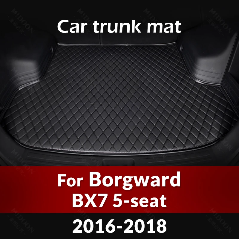 

Коврик для багажника автомобиля для боргварда BX7 5-Seat 2016 2017 2018 пользовательские автомобильные аксессуары автомобильное украшение интерьера