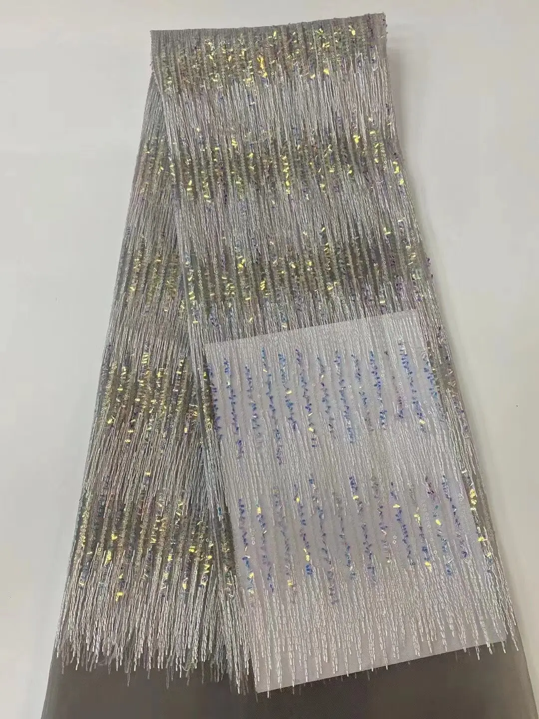 Модная африканская кружевная ткань с блестками сетка из бисера кружево