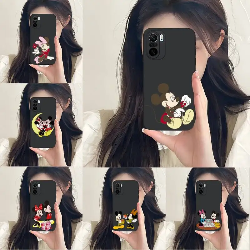 

Mickey Minnie Couple Phone Case Fundas For Xiaomi Mi 12 Pro 11 11T 11i 11X 9T 10T Poco M3 Pro X3 Nfc F3 Redmi 9 8 Black Cover