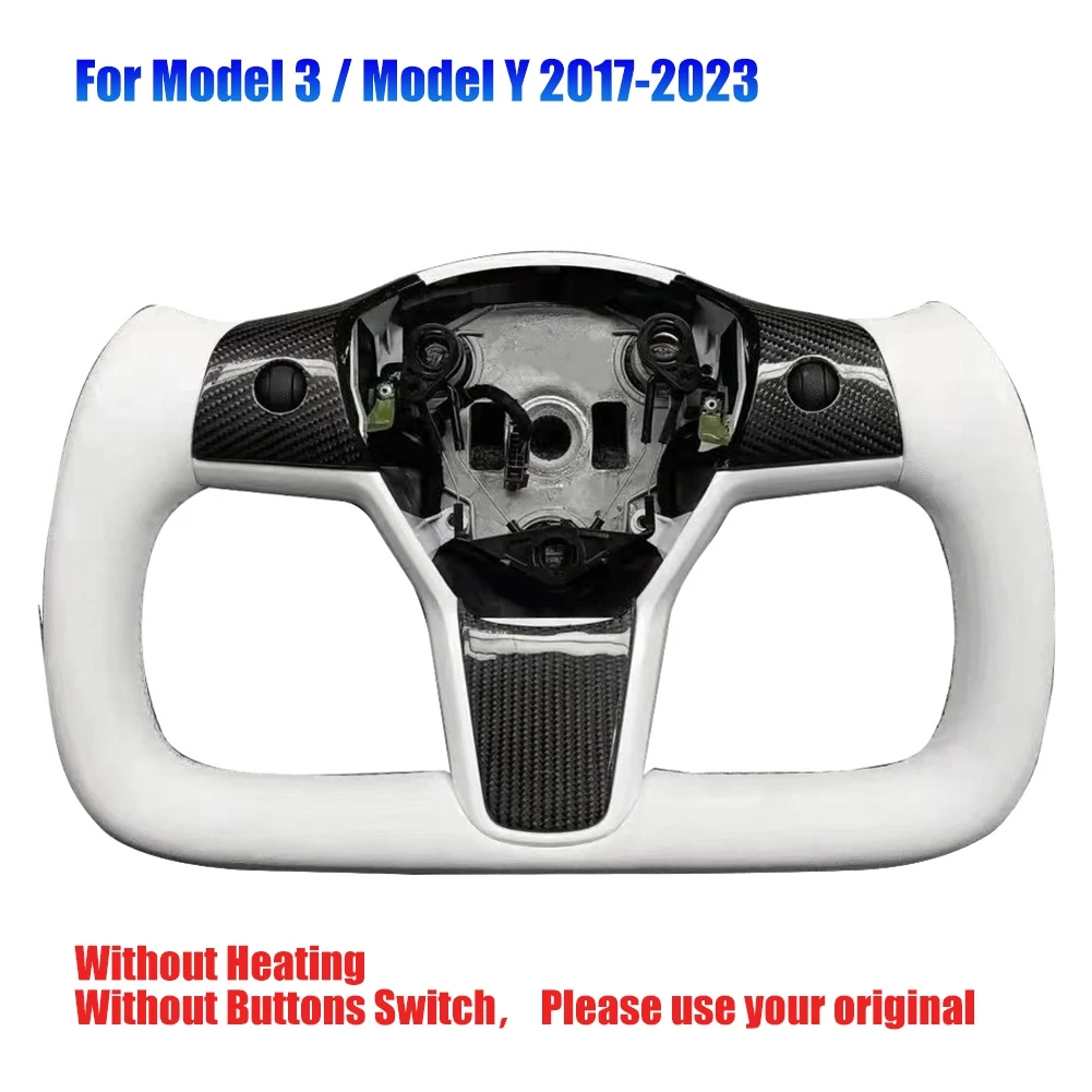 

Хомут из углеродного волокна для Tesla Model 3 Model Y 2017 2018 2019 2020 2021 2022 2023 без кнопок (без)