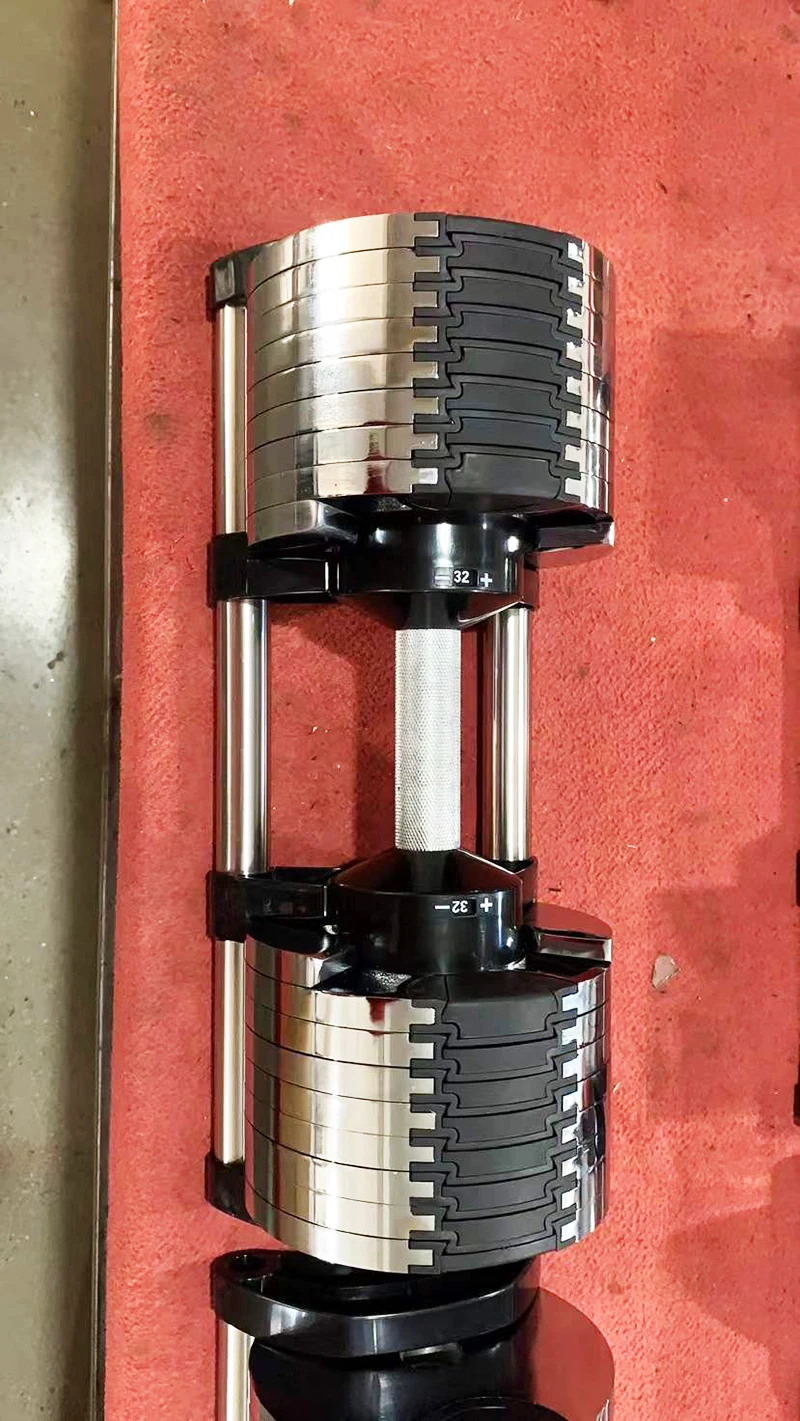 Хромированная регулируемая гантели 2 кг (5 фунтов) увеличение 43 пара 16 шестерней и