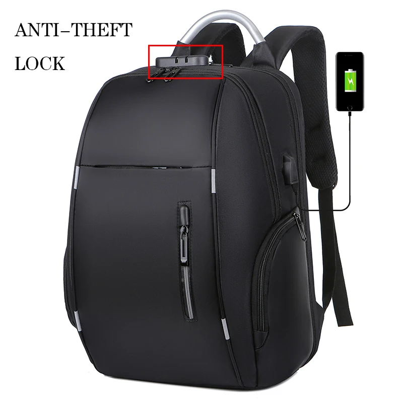 

Men Backpacks Anti-Theft 22L USB Charging Travel Backpack 15.6 Inch Laptop Backpacks Male Waterproof Outdoor Sport School Bags