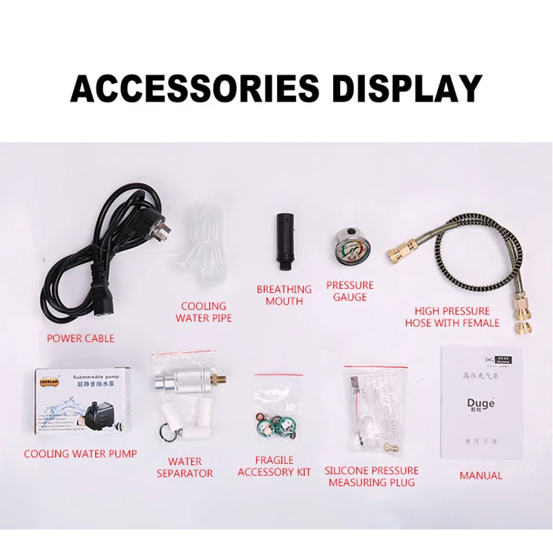 Воздушный насос высокого давления 40MPA 1 8 кВт электрический воздушный компрессор