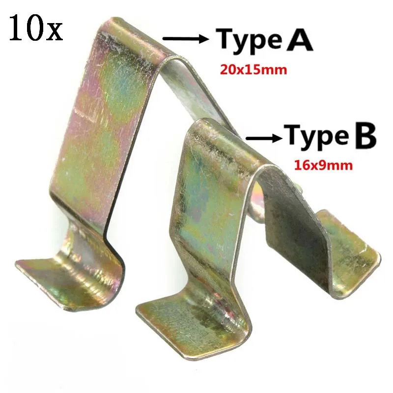 

10Pcs/lot Metal Trim Interior Door Panel Lining Clips Interior Upholstery For VW For Audi Seat For Skoda