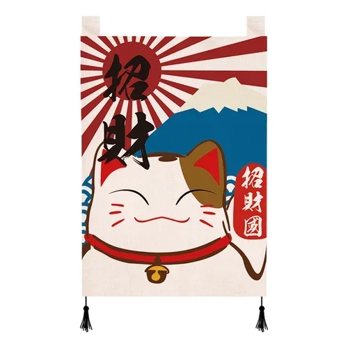 

Японская подвесная занавеска из полиэстера