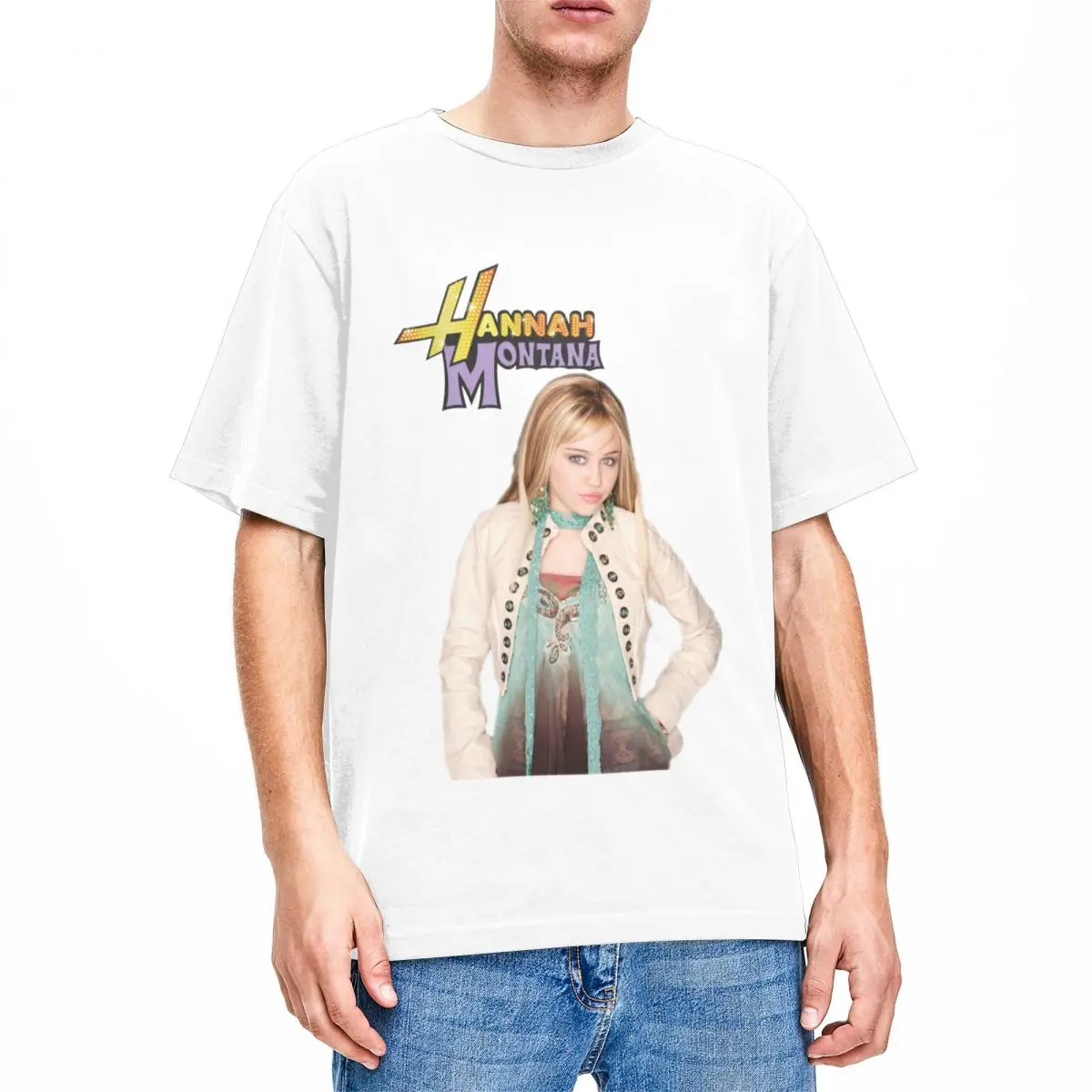 

Rock Star Hannah Montana Stuff Shirt Men Women fashion Hipster Cotton Tees O Neck Short Sleeve Gift Idea Clothes