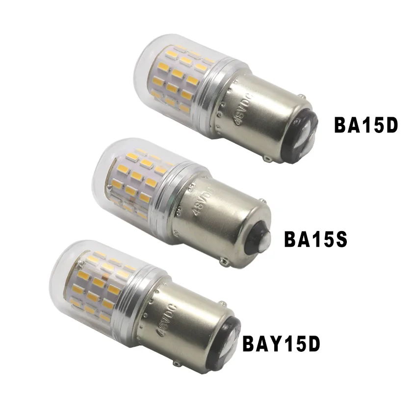 Mcdrlled G18 R10W P21W Led Bulbs Boat Semaphore Strobe Auto Signal Light White 6V 12V 24V 48V