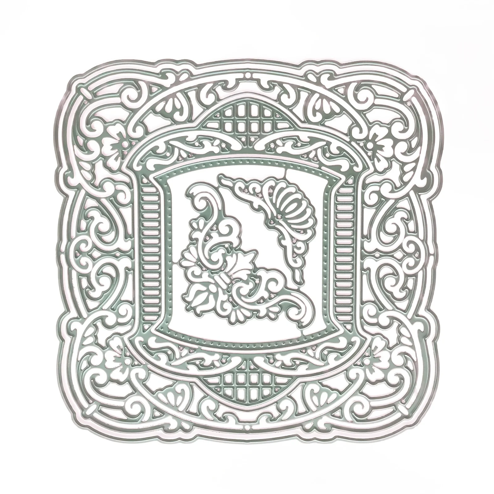 Квадратная кружевная рамка с облаками металлические Вырубные штампы сделай сам