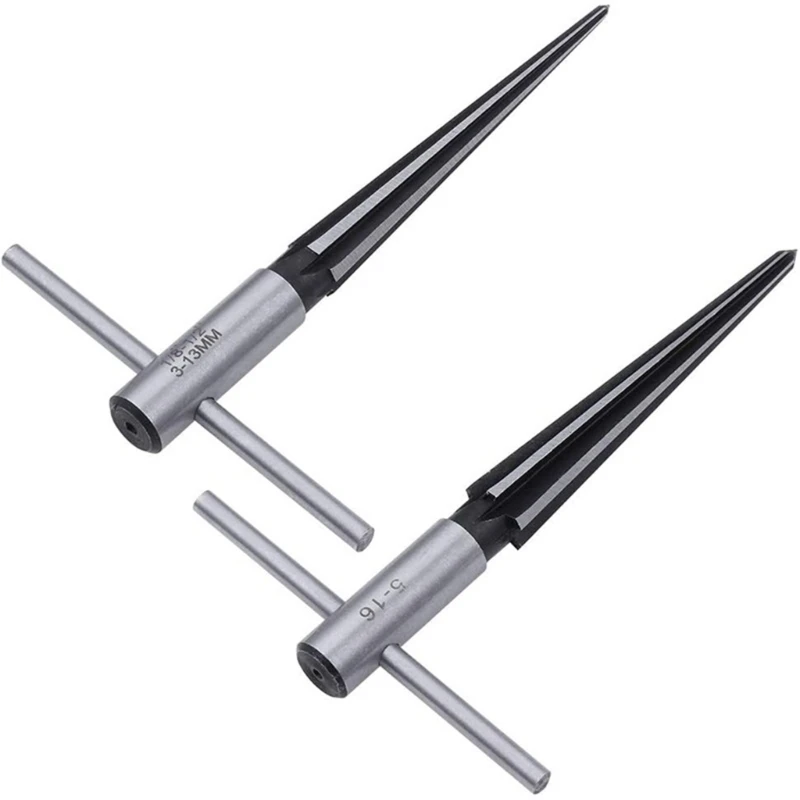

Handheld Reamer Set Tapered Tools Wood Cut Pipe Tubing Inside Deburring Edge