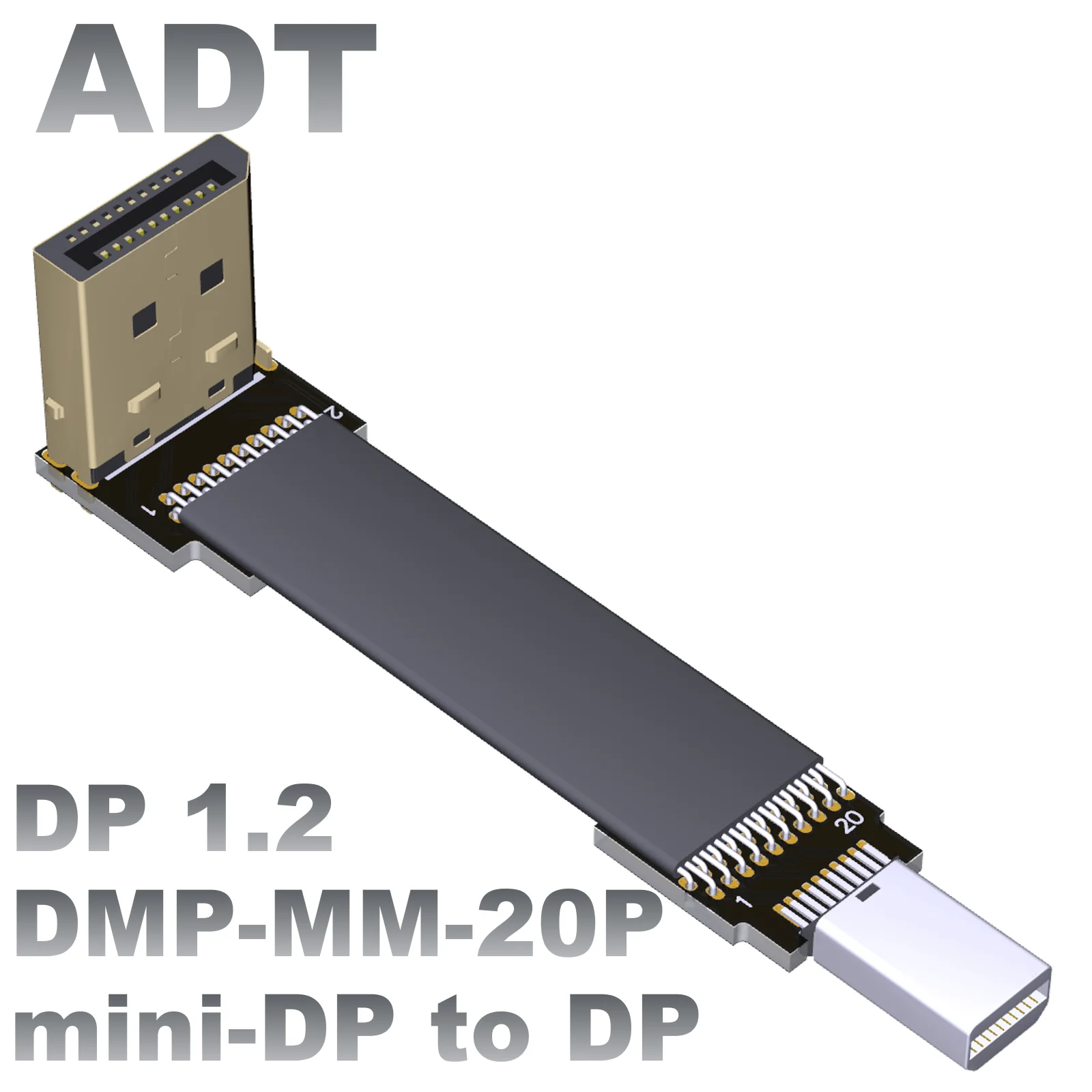 DP Company to company Standard to mini Mini displayport1.2 extension HD Curved flat thin adapter