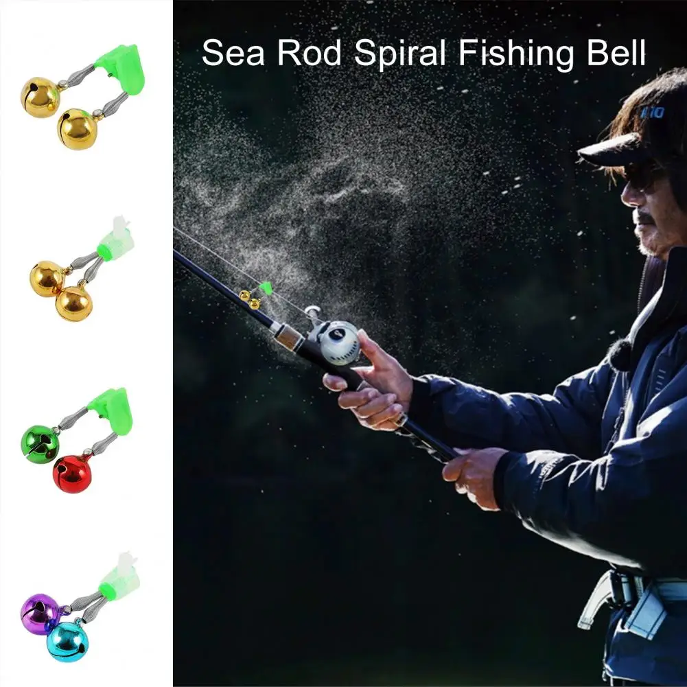 

Easy to Use Rod Alarm Bell Good Toughness Fishing Bell Alarm Non-shedding Riveted Reinforced Double Bell Alarm Alert