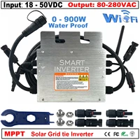 800w pv solar on grid tie micro inverter mppt smart microinverter inversor 30v 36vdc 110v 220v ac for 450w 400w 350w solar panel