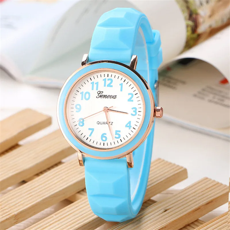 

MEIBO Brand Geneva Silicone Watchband Analog Women Watches Fashion Casual Quartz Watch Kids Sport Watch Relogio Feminino