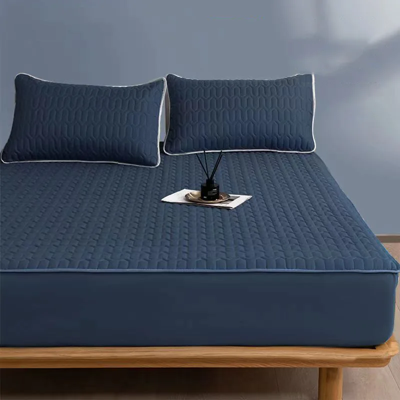 

Textile Mattress Cover , Modern Washable Plain Bed Covers Breathable Quilted King Mattress Protector with Elastic Band 2022