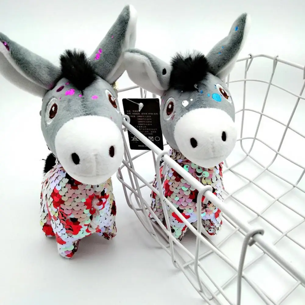 

Plush Universal Plush Mini Donkey Cute Pendant Lightweight Plush Keychain Cartoon for Decoration