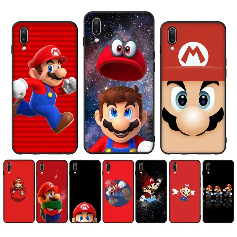 

Cartoon Game M-marioes Super Bros Phone Case For Oppo Reno Realme C3 6Pro Cover For vivo Y91C Y17 Y19 Funda Capa