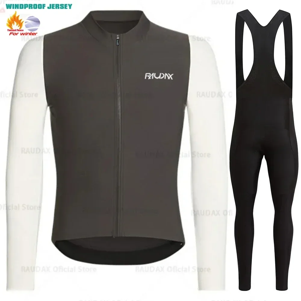 RAUDAX профессиональная велосипедная рубашка зимняя термофлисовая одежда Джерси